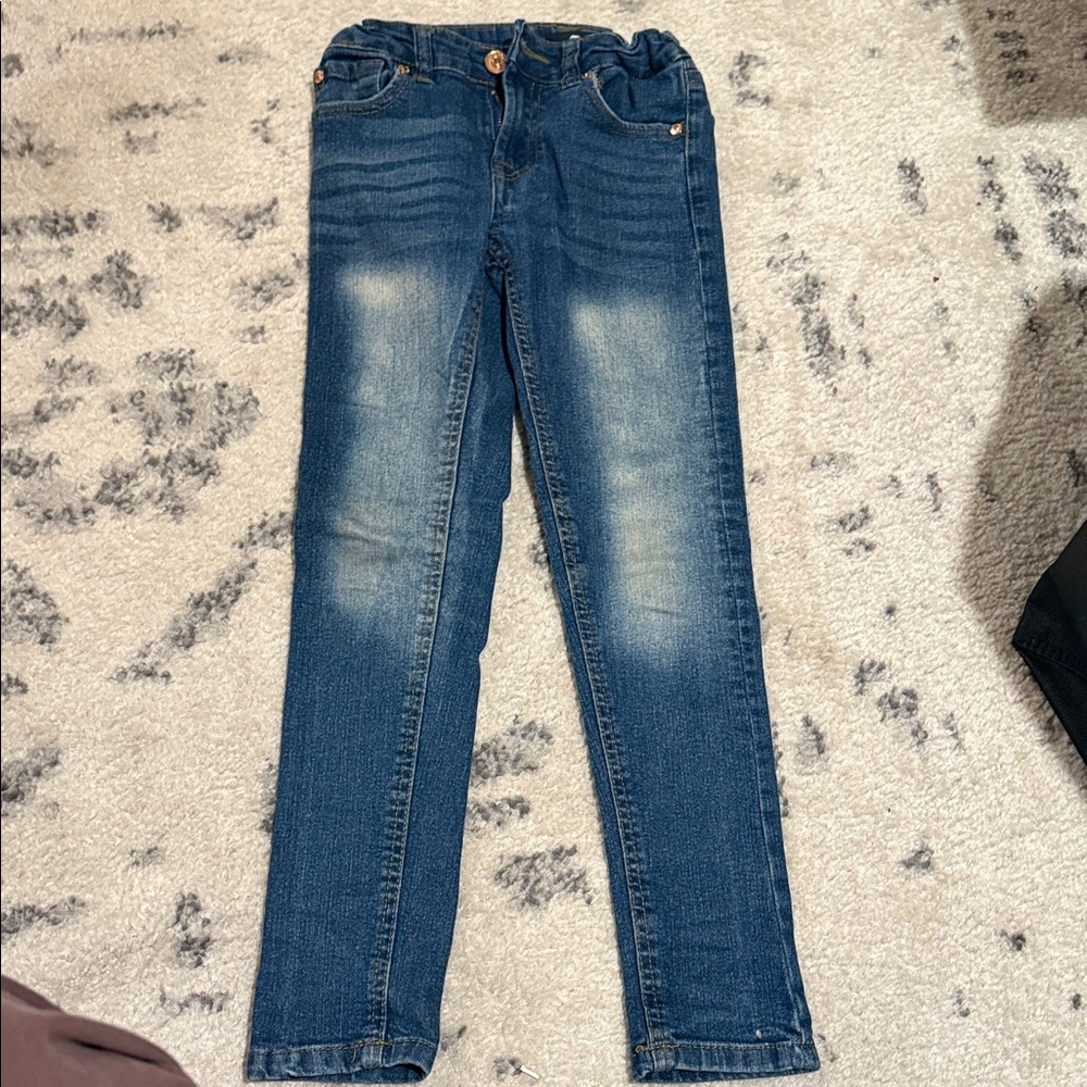 Kids 7 For All Mankind Dark Blue Skinny Jeans